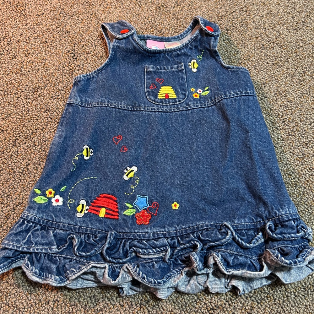 Vintage Duck Head Denim Dress Size 18 Months